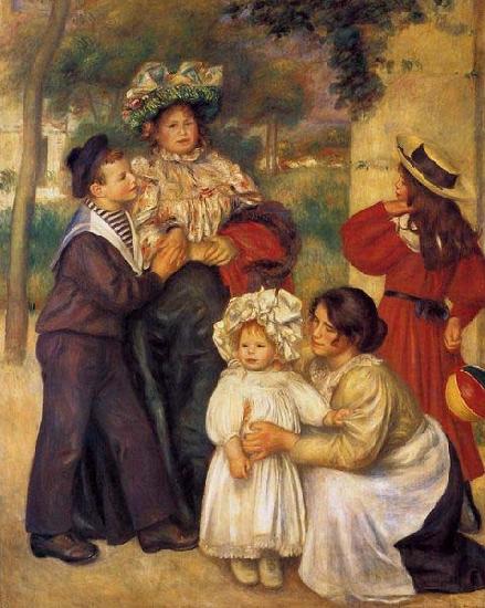 Pierre-Auguste Renoir La famille d`artiste Norge oil painting art
